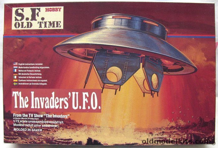 Tuskuda Hobby 1/72 The UFO from 'The Invaders' TV Series (ex-Aurora), SOT-003-277 plastic model kit